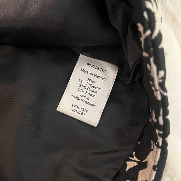 Coldwater Creek Sz 18 Black Ivory Button Down Suit Classic Business Jacket - Picture 9 of 11